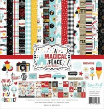 ECHO PARK "A MAGICAL PLACE" 12X12 PAPER KIT DISNEY FAMILY SCRAPJACK'S PLACE