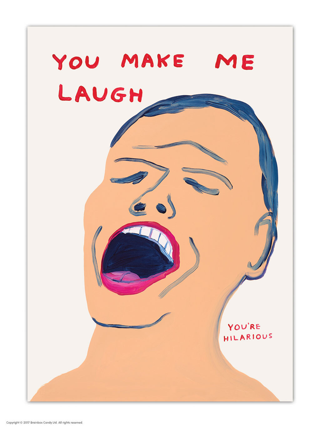 David Shrigley Brainbox Candy Postcard Funny Comedy Humour Cheeky Joke