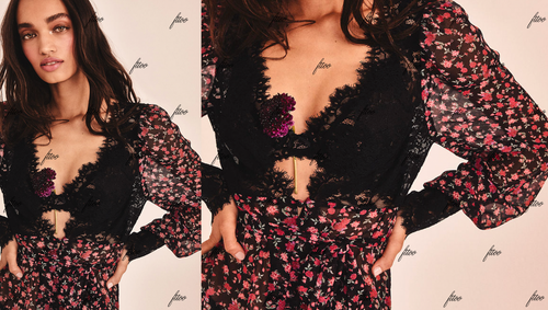 FOR LOVE & LEMONS MELROSE ROBE SLIP DRESS MADELINE IZZY CELESTINE FLORAL LACE S - Bild 7 von 15