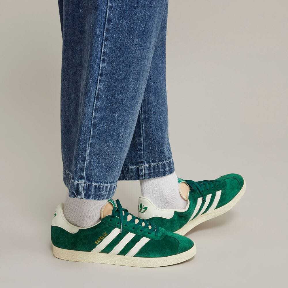 adidas Originals GAZELLE Dark Green Off White Cream White | eBay