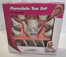 Vintage 13pc Porcelain Miniature Tea Set Gift New NIB