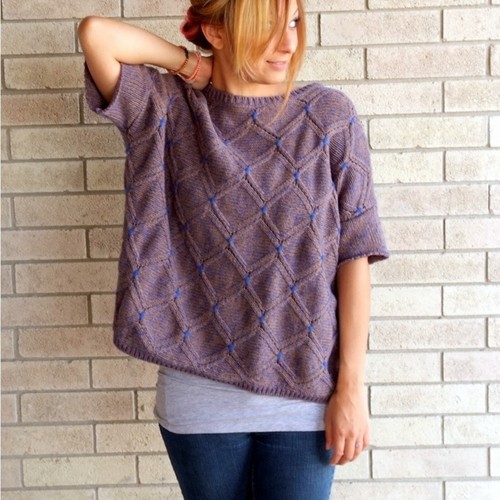 Anthropologie moth gray blue grandpa sweater worn by Melissa Lauren size s/m