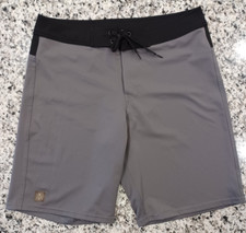 Pantaloncini da bagno Tribe Kelley unisex LG grigio nero pantaloncini da tavola made in USA