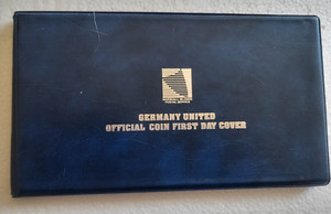 GERMANY UNITED $ 5 MARSHALL ISLAND AUTHENTICATED FOLDER & FIRST DAY COVER