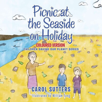 Picnic At The Seaside On Holiday: Coloured Version