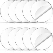 10Pcs Clear Acrylic Discs 6 Inch Round Plexible Sheets for Signs Crafts Projects
