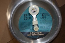 Mini barile fusto birra Falstaff vuoto vintage con scatola ed etichetta originali