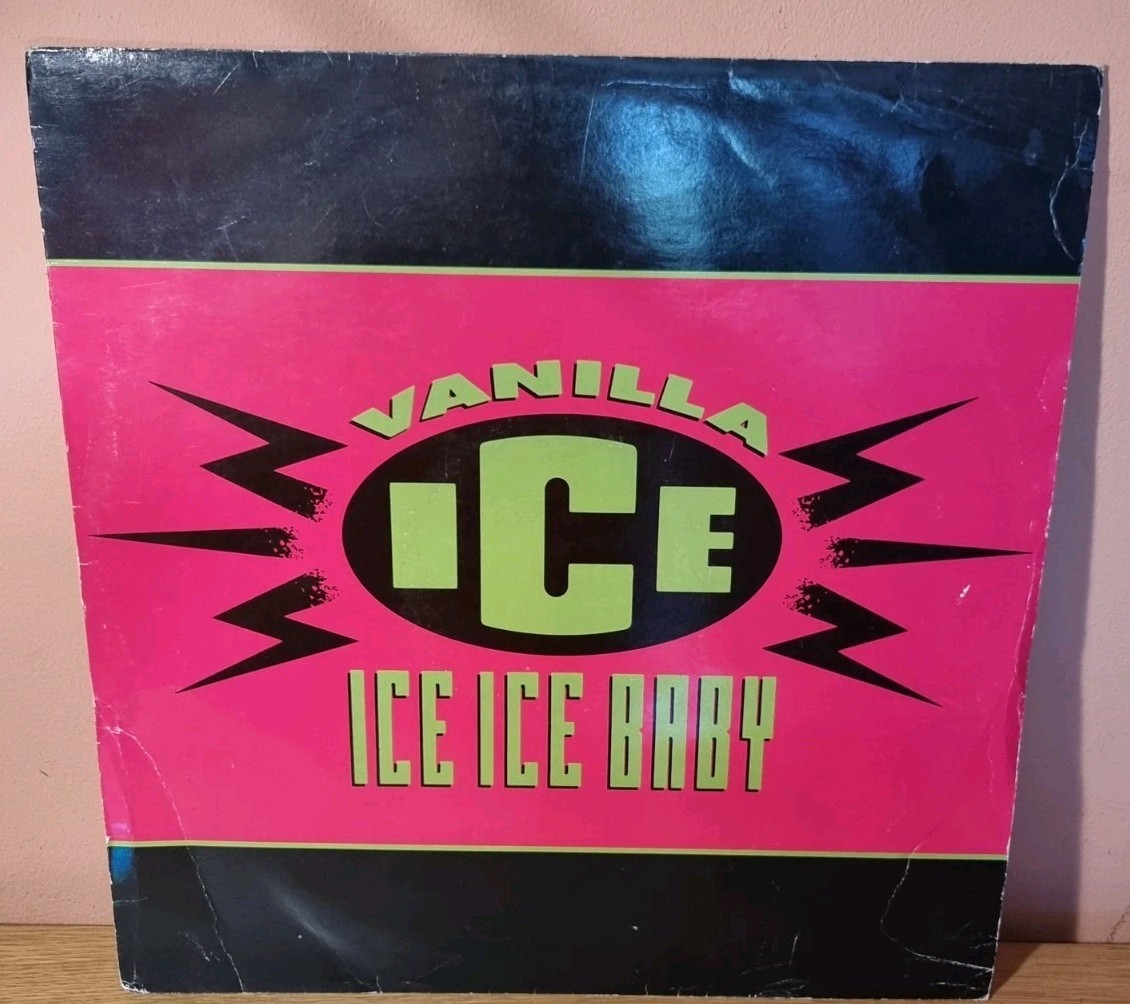 Vanilla Ice - Ice Ice Baby - 1990 - 12""  Vinyl 12SBK18