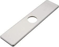 BWE Square 10 Inch Kitchen Sink Faucet Hole Cover Deck Plate Escutcheon Brushed