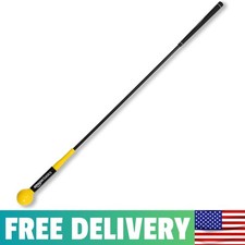 Golf Swing Trainer Aid And Warm-Up Practice Stick For Grip, Balance, Distance
