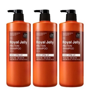 [3EA 1000ml] mise-en-scène Gelée Royale Protein Shampoo Set Intense Damage Re...