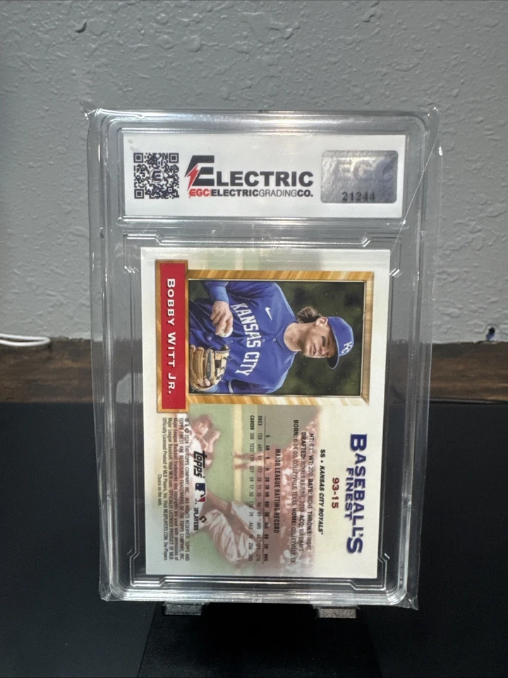 2024 Finest What If…1993 PrototypesBlue Refractor /99 Bobby Witt Jr Electric 9.5 - Image 3 of 4