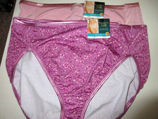 Vanity Fair 2-Pair Illumination HI-CUT brief Poly nylon 13108 Rose Pink  10/3XL