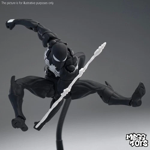 CT Toys Messtoys Symbiote Spider-Man Black Spider Action Figure Boxed (US STOCK) image 11