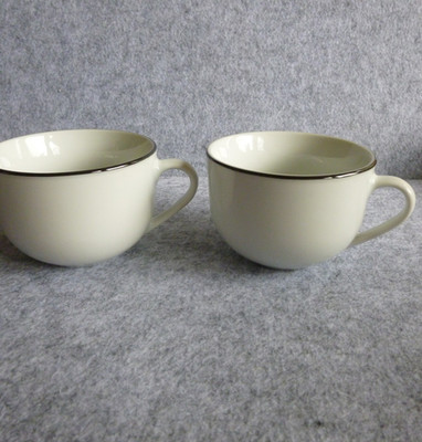 CreaTable  LUNA  Black Line 2x Kaffeetasse NEU