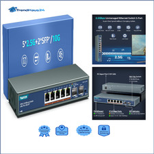 YuanLey 2 5G Netzwerkswitch 7 Port 2 5G 10
