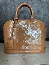 Borsa a mano Louis Vuitton Alma PM M91583 Monogram Vernis in pelle
