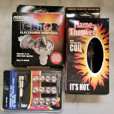 3 Items- Pertronix 1181 Electronic Ignition, 40011 1.5 Ohm Coil, Header Bolt Set
