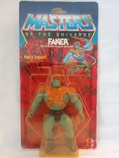 MOTU 1980's FAKER MOC  RARE VARIANT  FACTORY SEALED WITH NO COMIC BOOK.