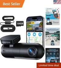 4K Dash Cam with WiFi 6  64GB Card   170  Wide Angle, Night Vision, G-Sensor