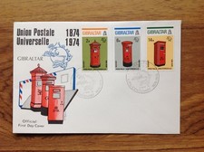 Gibraltar 1974 Universal Postal Service First Day Cover. Free UK Postage