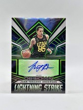 2022-23 Panini Obsidian Juan Toscano-Anderson Lightning Strike Auto Green /25
