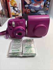 Fujifilm Instax Mini 9 Instant Camera Purple Magenta w/ Case  Flim - TESTED