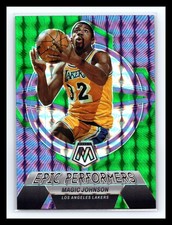 2022-23 Mosaic - Epic Performers Magic Johnson #14 Green Mosaic Prizm Holo