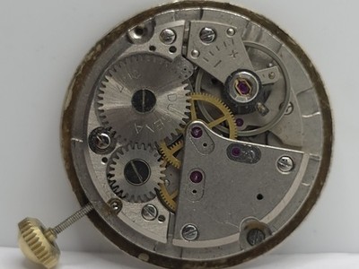 Vintage Dugena 1147 Automatic Watch Movement Cal. Durowe 1290 Working Stem Crown