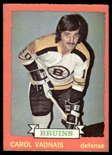 1973-74 O-Pee-Chee Carol Vadnais Boston Bruins #58