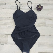 Old Navy NEW Black Rouge Flattering One Piece Swimsuit Size XS