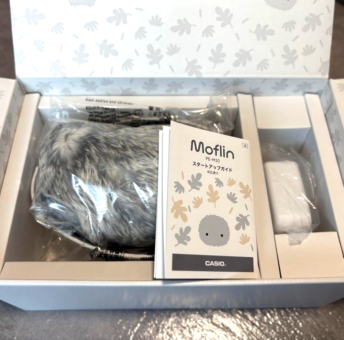 Casio AI Pet Moflin Communication Robot Silver PE-M10SR AC100V New