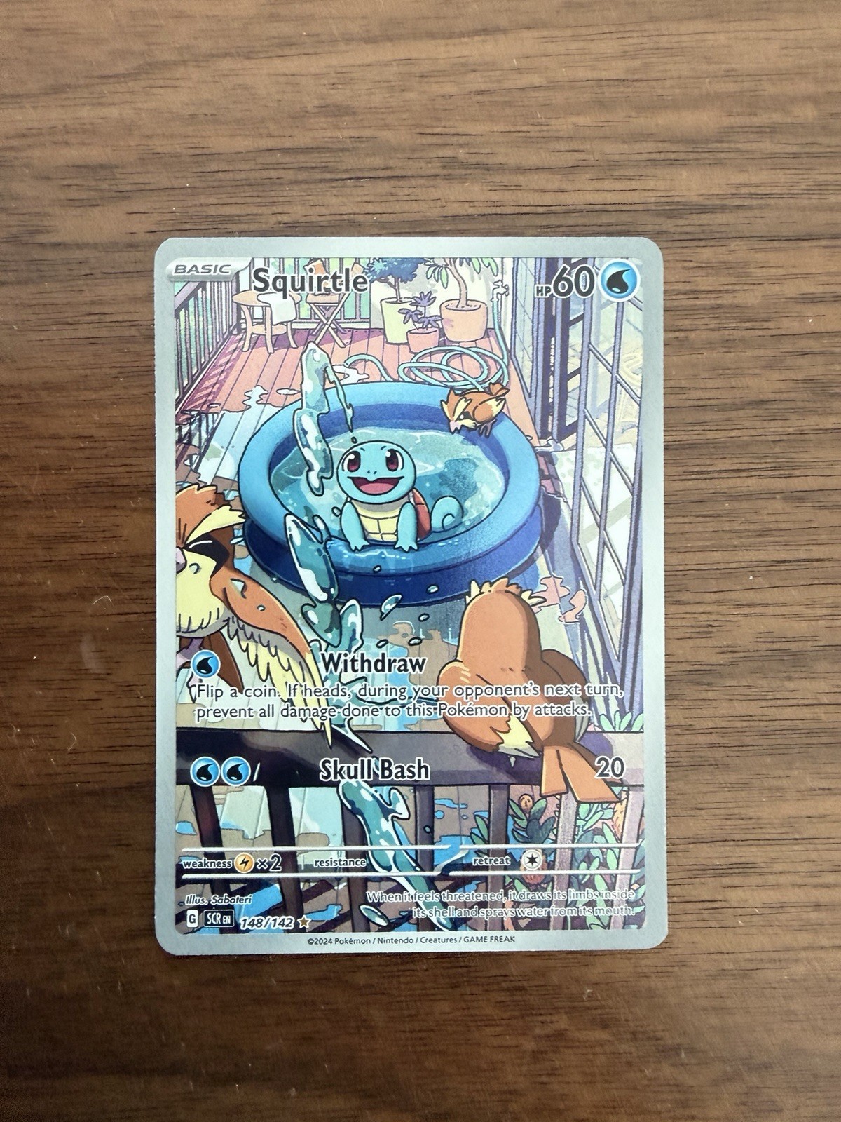 Squirtle 148/142 Sv07: Stellar Crown Holo