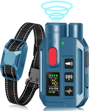 Dog Shock Collar with Remote Control,Ip67 Waterproof Dog Bark Collar for Small M