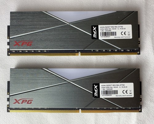 XPG Spectrix D50 32GB (2x16GB) DDR4 3600MHz UDIMM RGB RAM (AX4U360016G18I-BT50) - 第 1/2 張圖片