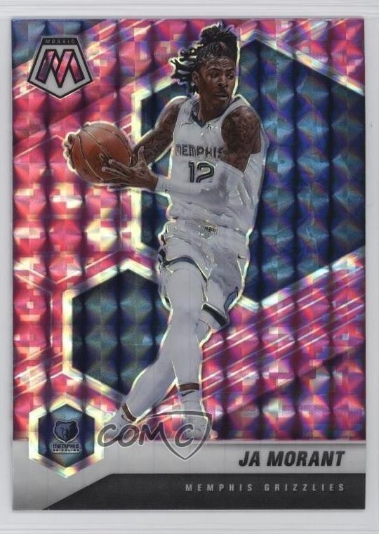 2020-21 Panini Mosaic Pink Camo Mosaic Prizm Ja Morant #40 1cc0