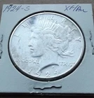 1924 S Peace Silver Dollar Coin Ex Fine - 90% Silver circulated $1.00 U.S. Coin