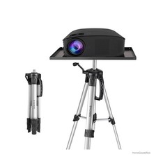 Aluminum Tripod Projector Stand Adjustable Portable Height Floor Mounting For