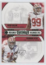 2020 Panini Contenders Round Numbers Emerald Brandon Aiyuk Javon Kinlaw 0bt4