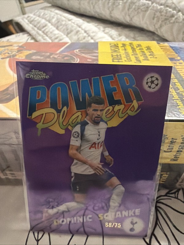Topps Chrome UEFA Champions League Dominic Solanke PP-10 Spurs Power Players /75