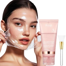 HOYGI Collagen Wrapping Mask Renewal Night Care Mask Cream With Brush