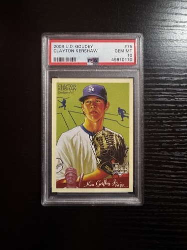 2008 Upper Deck Goudey Clayton Kershaw Rookie #75 PSA 10 Dodgers