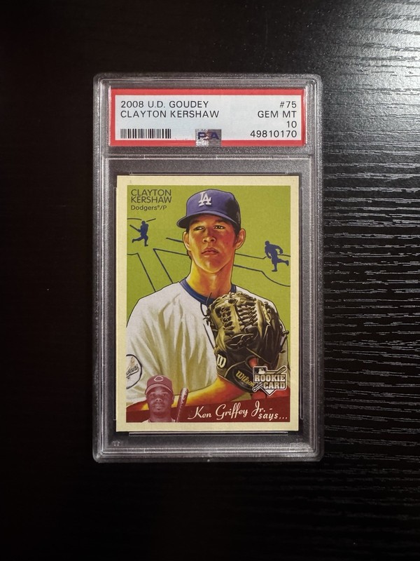 2008 Upper Deck Goudey Clayton Kershaw Rookie #75 PSA 10 Dodgers