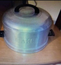 MCM Kromex Aluminiowy uchwyt na tort Blokująca pokrywa Uchwyt o średnicy 11 cali Vintage