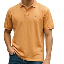 Polo by Ralph Lauren Cotton Short Sleeve Collared Polo Shirt Orange Men's Size L