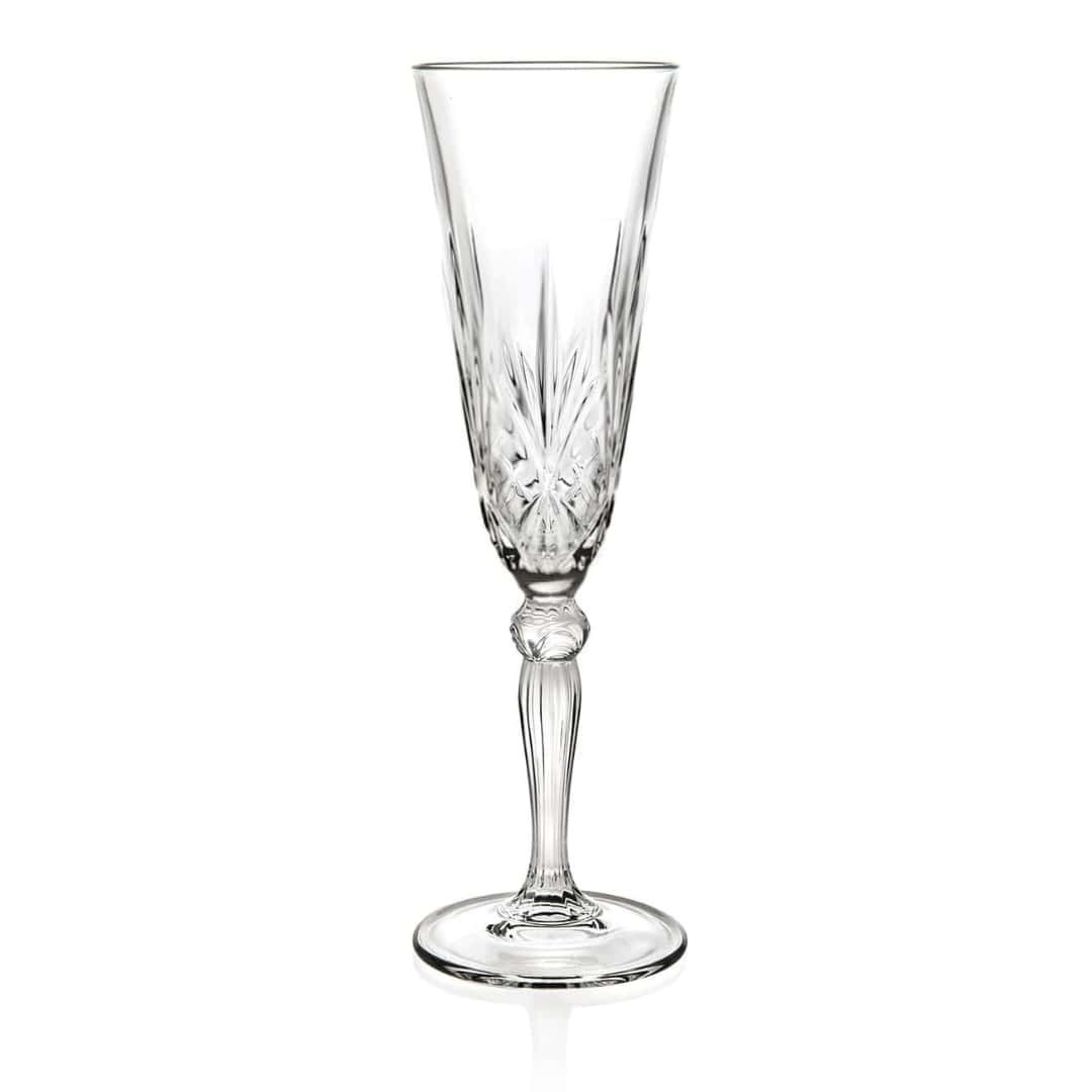 Crystal Melodia Glass Champagne Flutes - 160ml - Pack of 6 - Image 4