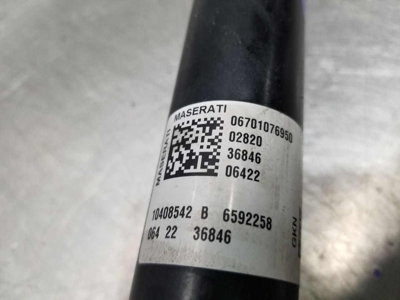 22 2022 MASERATI LEVANTE 3.8L V8 FRONT DRIVE SHAFT 