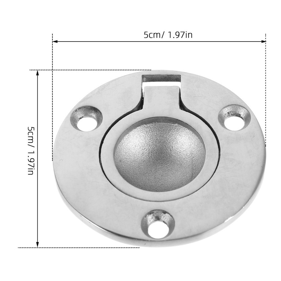 2 Pcs Deck Pull Tab Stainless Boat Handle Recessed Hatch Pullers | eBay ...