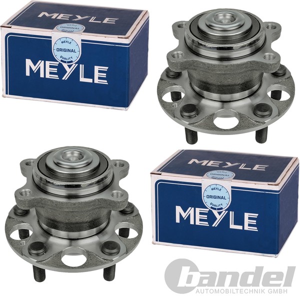 2X Meyle Radnabe + Radlager ABS-RING Hinten Passend FüR Honda Accord 7 + Tourer-image