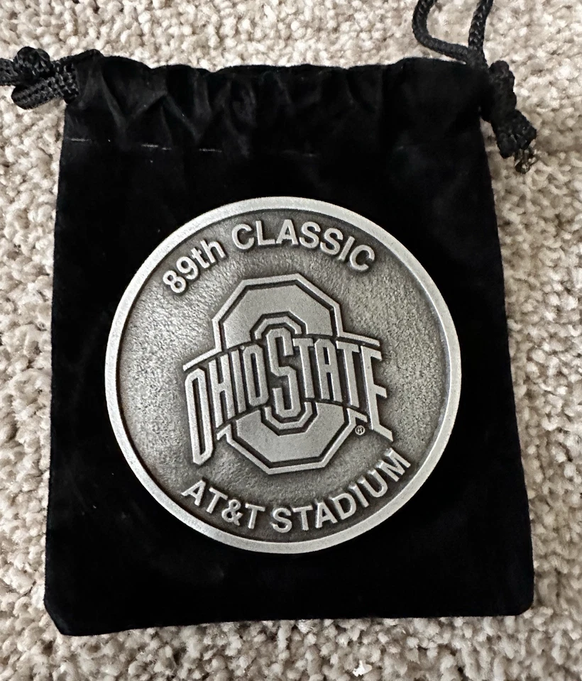 2025 Cotton Bowl Ohio State Buckeyes CFP Semifinal Pewter Flip coin Game Program - Image 2 of 4